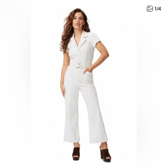 PAIGE Classic White Jumpsuit